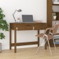 vidaXL Schreibtisch mit Schubladen Honigbraun 100x50x78 cm Massivholz vidaXL Schreibtisch mit Schubladen Honigbraun 100x50x78 cm Massivholz