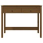 vidaXL Schreibtisch mit Schubladen Honigbraun 100x50x78 cm Massivholz vidaXL Schreibtisch mit Schubladen Honigbraun 100x50x78 cm Massivholz