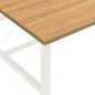 vidaXL Computertisch Weiß und Eiche Hell 105x55x72 cm MDF und Metall vidaXL Computertisch Weiß und Eiche Hell 105x55x72 cm MDF und Metall
