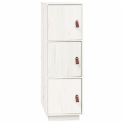 vidaXL Highboard Weiß 34x40x108,5 cm Massivholz Kiefer