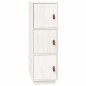 vidaXL Highboard Weiß 34x40x108,5 cm Massivholz Kiefer vidaXL Highboard Weiß 34x40x108,5 cm Massivholz Kiefer