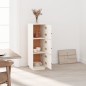 vidaXL Highboard Weiß 34x40x108,5 cm Massivholz Kiefer vidaXL Highboard Weiß 34x40x108,5 cm Massivholz Kiefer