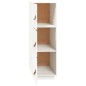 vidaXL Highboard Weiß 34x40x108,5 cm Massivholz Kiefer vidaXL Highboard Weiß 34x40x108,5 cm Massivholz Kiefer