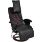 Shiatsu-Massagesessel Schwarz Kunstleder Shiatsu-Massagesessel Schwarz Kunstleder