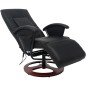 Shiatsu-Massagesessel Schwarz Kunstleder Shiatsu-Massagesessel Schwarz Kunstleder