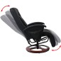 Shiatsu-Massagesessel Schwarz Kunstleder Shiatsu-Massagesessel Schwarz Kunstleder