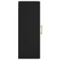 vidaXL Wandschrank Schwarz 34,5x34x90 cm vidaXL Wandschrank Schwarz 34,5x34x90 cm
