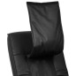Shiatsu-Massagesessel Schwarz Kunstleder Shiatsu-Massagesessel Schwarz Kunstleder