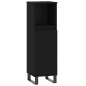 vidaXL Badschrank Schwarz 30x30x100 cm Holzwerkstoff vidaXL Badschrank Schwarz 30x30x100 cm Holzwerkstoff
