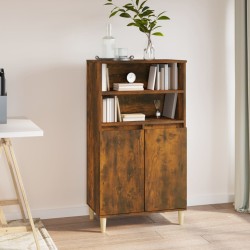 vidaXL Highboard Räuchereiche 60x36x110 cm Holzwerkstoff