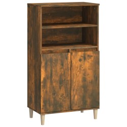 vidaXL Highboard Räuchereiche 60x36x110 cm Holzwerkstoff