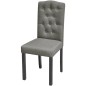 Esszimmerstühle 2 Stk. Grau Stoff Esszimmerstühle 2 Stk. Grau Stoff