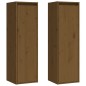 vidaXL Wandschränke 2 Stk. Honigbraun 30x30x100 cm Massivholz Kiefer vidaXL Wandschränke 2 Stk. Honigbraun 30x30x100 cm Massivholz Kiefer