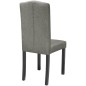 Esszimmerstühle 2 Stk. Grau Stoff Esszimmerstühle 2 Stk. Grau Stoff