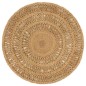 vidaXL Teppich Jute Handgeflochten 90 cm Rund vidaXL Teppich Jute Handgeflochten 90 cm Rund