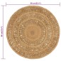 vidaXL Teppich Jute Handgeflochten 90 cm Rund vidaXL Teppich Jute Handgeflochten 90 cm Rund