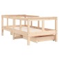 vidaXL Kinderbett mit Schubladen 70x140 cm Massivholz Kiefer vidaXL Kinderbett mit Schubladen 70x140 cm Massivholz Kiefer