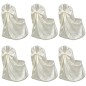 6 x Stuhlhusse für Hochzeit Bankett cremefarben 6 x Stuhlhusse für Hochzeit Bankett cremefarben