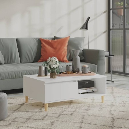vidaXL Couchtisch Weiß 90x60x35 cm Holzwerkstoff