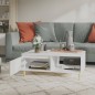 vidaXL Couchtisch Weiß 90x60x35 cm Holzwerkstoff vidaXL Couchtisch Weiß 90x60x35 cm Holzwerkstoff