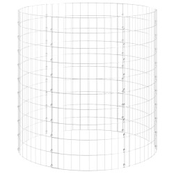 vidaXL Gabionen-Säule Rund Verzinkter Stahl Ø100x100 cm