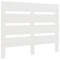 vidaXL Kopfteil Weiß 100x3x80 cm Massivholz Kiefer