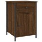 vidaXL Nachttisch Braun Eichen-Optik 40x42x60 cm Holzwerkstoff vidaXL Nachttisch Braun Eichen-Optik 40x42x60 cm Holzwerkstoff