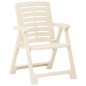 vidaXL 3-tlg. Bistro-Set Klappbar Kunststoff Weiß vidaXL 3-tlg. Bistro-Set Klappbar Kunststoff Weiß