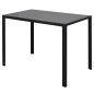 7tlg. Esstisch Set Schwarz 7tlg. Esstisch Set Schwarz