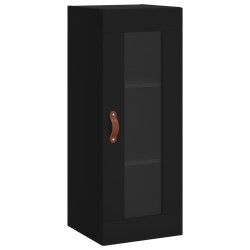 vidaXL Wandschrank Schwarz 34,5x34x90 cm
