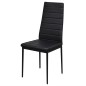 7tlg. Esstisch Set Schwarz 7tlg. Esstisch Set Schwarz
