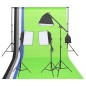 vidaXL Fotostudio-Beleuchtung Set mit Hintergründen und Reflektor vidaXL Fotostudio-Beleuchtung Set mit Hintergründen und Reflektor