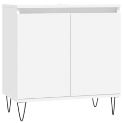 vidaXL Badezimmerschrank Weiß 58x33x60 cm Holzwerkstoff