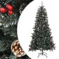 vidaXL Künstlicher Weihnachtsbaum mit Ständer Grün 210 cm PVC vidaXL Künstlicher Weihnachtsbaum mit Ständer Grün 210 cm PVC