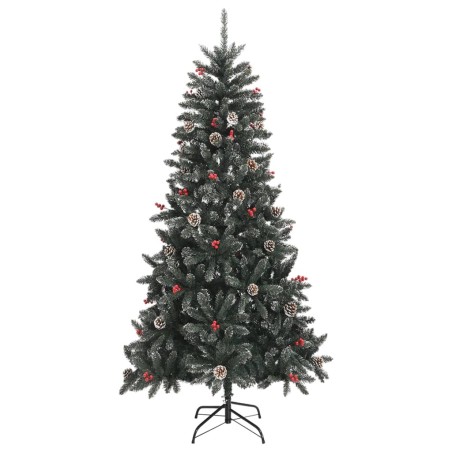 vidaXL Künstlicher Weihnachtsbaum mit Ständer Grün 210 cm PVC