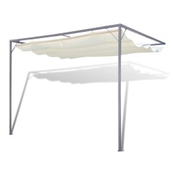 vidaXL Terrassenüberdachung Pergola Wandmarkise 