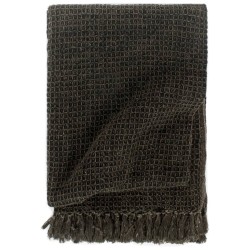 vidaXL Überwurf Baumwolle 125x150 cm Anthrazit/Braun