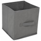 vidaXL Kommode mit 4 Körben aus Stoff Grau 63×30×71 cm Stahl vidaXL Kommode mit 4 Körben aus Stoff Grau 63×30×71 cm Stahl