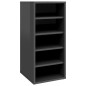 vidaXL Schuhschrank Hochglanz-Grau 31,5x35x70 cm Holzwerkstoff vidaXL Schuhschrank Hochglanz-Grau 31,5x35x70 cm Holzwerkstoff