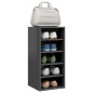 vidaXL Schuhschrank Hochglanz-Grau 31,5x35x70 cm Holzwerkstoff vidaXL Schuhschrank Hochglanz-Grau 31,5x35x70 cm Holzwerkstoff