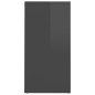 vidaXL Schuhschrank Hochglanz-Grau 31,5x35x70 cm Holzwerkstoff vidaXL Schuhschrank Hochglanz-Grau 31,5x35x70 cm Holzwerkstoff