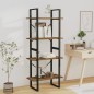vidaXL Bücherregal 4 Fächer Räuchereiche 60x30x140 cm Holzwerkstoff vidaXL Bücherregal 4 Fächer Räuchereiche 60x30x140 cm Holzwerkstoff
