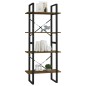 vidaXL Bücherregal 4 Fächer Räuchereiche 60x30x140 cm Holzwerkstoff vidaXL Bücherregal 4 Fächer Räuchereiche 60x30x140 cm Holzwerkstoff