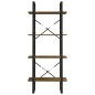 vidaXL Bücherregal 4 Fächer Räuchereiche 60x30x140 cm Holzwerkstoff vidaXL Bücherregal 4 Fächer Räuchereiche 60x30x140 cm Holzwerkstoff