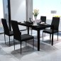 5tlg. Esstisch Set Schwarz 5tlg. Esstisch Set Schwarz