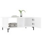vidaXL Couchtisch Weiß 90x50x40 cm Holzwerkstoff vidaXL Couchtisch Weiß 90x50x40 cm Holzwerkstoff