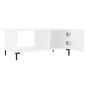 vidaXL Couchtisch Weiß 90x50x40 cm Holzwerkstoff vidaXL Couchtisch Weiß 90x50x40 cm Holzwerkstoff