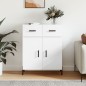 vidaXL Sideboard Weiß 69,5x34x90 cm Holzwerkstoff vidaXL Sideboard Weiß 69,5x34x90 cm Holzwerkstoff
