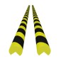 vidaXL Kantenschoner 2 Stk. Gelb & Schwarz 4x4x104 cm PU vidaXL Kantenschoner 2 Stk. Gelb & Schwarz 4x4x104 cm PU