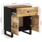 vidaXL Nachttisch 50x33x60 cm Massivholz Mango & Holzwerkstoff vidaXL Nachttisch 50x33x60 cm Massivholz Mango & Holzwerkstoff